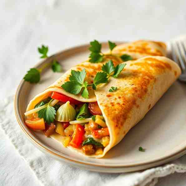 Healthy Vegetarian Meal Recipes - Father's Day Crepes